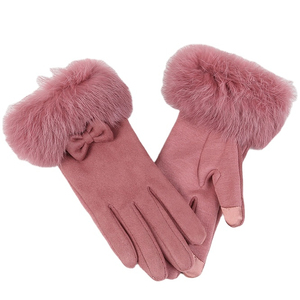 Custom Women's Wool Cuff Winter <b>Gloves</b> | <b>Touchscreen</b> Casual Warm Knit Cuff <b>Gloves</b> | Thermal Cold Weather Fashion OEM ODM - Product Image 3