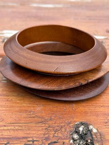 Unique Look Trendy Women's Wood <b>Bangle</b> Latest Design Handmade Handcrafted Fashion Jewelry Luxuries <b>Set</b> Custom Size - Product Image 4
