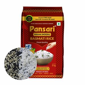 Arroz Basmati Pansari Mahak de 5 kg, Arroz Seco, Suave, Aromático, de Grano Largo y Premium - Product Image 3