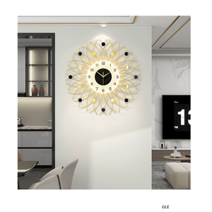 Luxury Round Black Metal <b>Wall</b> <b>Clock</b> With Artistic Detailing Perfect For Modern Homes Apartments Offices Bedrooms And Hallways - Product Image 1