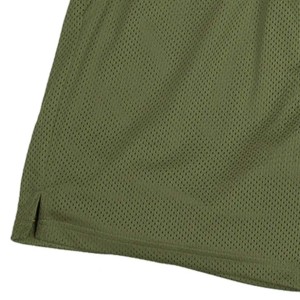 Shorts de bain pour homme en coton 100% vert olive, taille mi-haute élastique, poches, respirant, imperméable, coupe-vent, écologique, style décontracté - Product Image 3