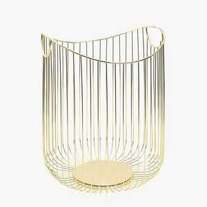 Cesta de Alambre Metálico con Asas para Almacenamiento en Encimeras y Organización de la Sala de Estar, Diseño Minimalista - Product Image 4