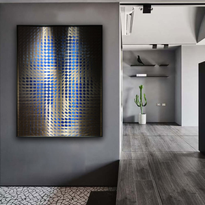 High End Customized Modern Gold Foil Metal <b>Wire</b> Mesh Wall Art OEM ODM Processing Customer Images Luxury Hotel Lobby Mural Decor - Product Image 5