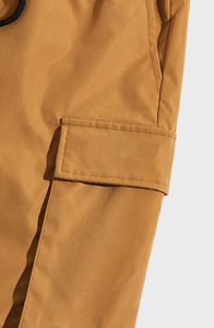 กางเกงขาสั้นคาร์โก้ผ้าฝ้ายผสมสแปนเด็กซ์เอวกลางลำลองแบบมีเชือกผูก  โลโก้ด้านหน้า  เป็นมิตรกับสิ่งแวดล้อม สำหรับผู้ชาย - Product Image 4