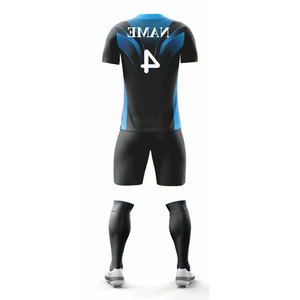Multi Color Sublimation Full Design Adult Apparel Soccer Wear Suit Breathable <b>Compression</b> 100% Polyester Football Uniform - Product Image 6