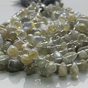 Perles de Labradorite Naturelle Lisse de 9-12mm, Grade B, pour la Fabrication de Bijoux, Vente en Gros - Product Image 5