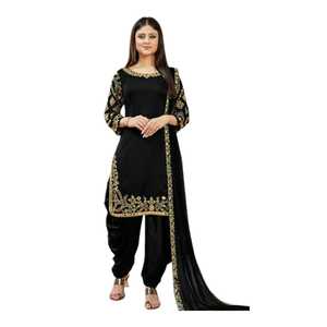 Ropa Tradicional, Vestidos Anarkali Punjabi, Ropa India y Pakistaní, Colores Personalizados, Vestido Patiala con Vuelo, Colección de Bodas - Product Image 5