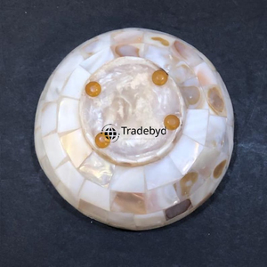 Cuenco Decorativo de Lujo Hecho a Mano con Incrustaciones de Madreperla, Adorno para el Hogar, Tradebyd - Product Image 6