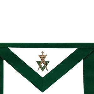 Delantal Masónico de Cuero con Cuentas Bordadas de Alta Calidad Hecho a Medida para Maestros Masones, Resistente al Agua, Diseño Vintage - Product Image 4