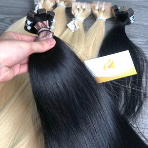 Extensions de cheveux à bandes adhésives 100% Remy, couleur claire, cheveux humains vietnamiens, matériau brut pré-coupé avec cuticules alignées, 8-32 pouces, prix de gros - Product Image 1
