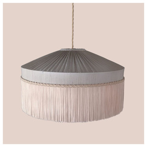Lampe suspendue en tissu de lin Wabi-Sabi, luminaire de plafond suspendu en forme de dôme, moderne et minimaliste, pour salon, restaurant, hôtel, décoration - Product Image 3