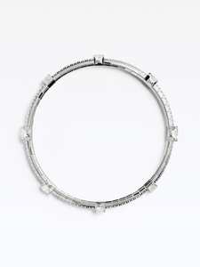 Pulsera de Lujo de Plata de Ley 925 con Diamantes Cultivados en Laboratorio, Color DEF, 12 Gramos, Proveedor al por Mayor, Chapada en Oro para Mujer, 6 Quilates, Vala Brothers - Product Image 3