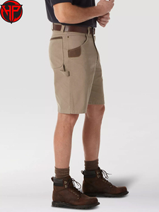 Shorts cargo décontractés pour hommes, 100% coton toile, logo personnalisé imprimé, pantalon court pour l'extérieur, short de travail - Product Image 2