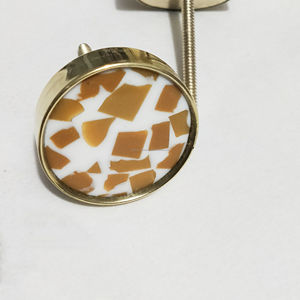 ลูกบิดประตูทำจากเรซินสีน้ำเงินเข้มพร้อมหินอ่อนสีขาวดูไม่เหมือนใครลูกบิดตู้อเนกประสงค์ปรับแต่งได้ - Product Image 2