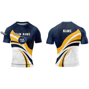 Camiseta Deportiva de Manga Corta con Protección Solar UPF50, Transpirable, de Secado Rápido, con Diseño Personalizado y Estampado por Transferencia de Calor, en Spandex/Poliéster y MMA - Product Image 3