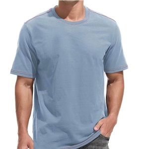 T-shirt en coton surdimensionné pour homme, manches courtes, vêtements d'extérieur, logo personnalisé, respirant, streetwear décontracté, t-shirts d'été pour homme, vente en gros - Product Image 1