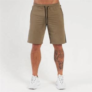 กางเกงขาสั้นผู้ชายกางเกงออกกำลังกายผ้าฝ้ายเอว100% แบบยืดได้ - Product Image 1