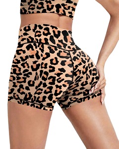 Custom Wholesale Womens Sublimation Seam Biker Shorts High Waist <b>Tummy</b> <b>Control</b> Squat Proof Butt Lifting Yoga Gym Shorts - Product Image 5