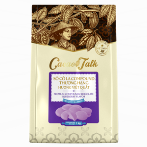 Productos Esenciales para Panadería y Repostería, Relleno y Cobertura para Repostería, HALAL, Compuesto de Chocolate con Arándanos y Cacao, 1KG, Proveedor Global OEM/ODM - Product Image 1