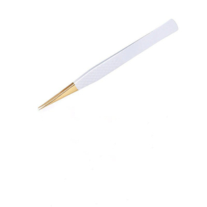 Pince à cils en gros sous marque privée, haute précision, durable, 10 mm de long, en acier inoxydable, pointe lisse, logo personnalisé, pour extensions de cils - Product Image 6