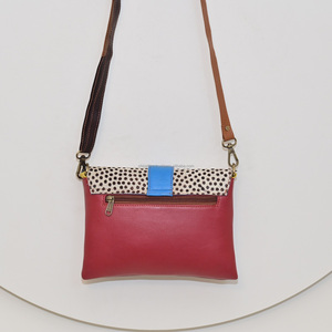 Bolso de cuero de color reciclado con estampado de animales, bandolera Hippie para mujer, bolso de hombro étnico, bolso indio hecho a mano, regalo para ella - Product Image 5