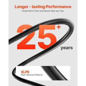 Câble d'extension solaire étanche 100FT 10AWG 6mm2 PV Noir - Product Image 3