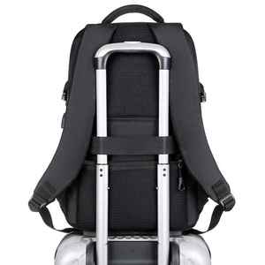 Sac à dos d'affaires pour hommes Remoid Factory, 15,6 pouces, logo personnalisé, imperméable, en tissu Oxford PU, sac à dos de voyage pour ordinateur portable - Product Image 4