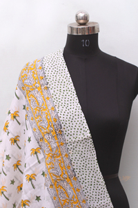 Women Cotton Printed Pareo Yellow Floral Beach <b>Sarong</b> Lightweight Summer Wrap Resort Cover Up - Product Image 3