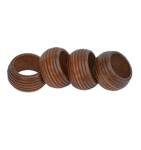 Acacia Wooden handmade Antique Design <b>Napkin</b> Ring Holder For Christmas Party <b>Birthday</b> & Multifunctional Table Decorative Item - Product Image 2