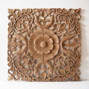 Dernier panneau mural en bois sculpté, design antique, finition parfaite et taille standard. - Product Image 1