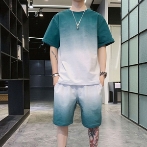 Ensemble T-shirt et short personnalisés imprimés, ensemble décontracté d'été en coton et polyester pour hommes et femmes, étiquette privée OEM - Product Image 5