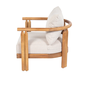 Conjunto de Sofás de Madera de Teca para Exteriores, Muebles Modernos para Patio, Jardín, Villa, Hotel, Balcón - Product Image 3