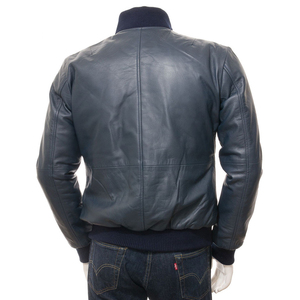 New Arrival Bomber Leather <b>Jacket</b> for <b>Men</b> High Quality <b>Men</b> Leather <b>Jacket</b> with <b>Fur</b> on Collar Top Product Leather <b>Men's</b> <b>Jackets</b> - Product Image 2