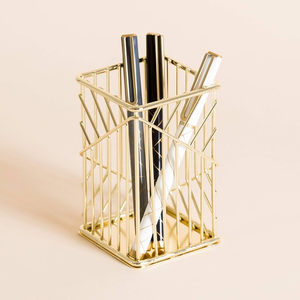 Portaplumas de latón de la mejor calidad, organizador de escritorio para el hogar, decoración de papelería, tarro para bolígrafos, el más vendido - Product Image 1