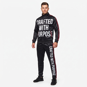 Men's Print Tracksuit Hooded Full <b>Zip</b> <b>Sweatshirt</b> and Pants Set Streetwear Breathable Polyester Jogger Outfit Printed Suit - Product Image 6