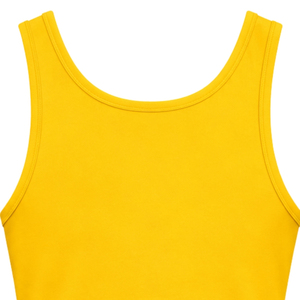 <b>Yellow</b> <b>Women's</b> Greek Letter Tank <b>Top</b> Sleeveless Crew Neck Casual Sportswear Summer Graphic Fashion Apparel Blue Gold Shirt - Product Image 3