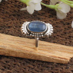 Anillo de Plata de Ley con Turquesa Natural para Mujer, Joyería Clásica de Moda para Bodas, Venta al por Mayor - Product Image 4
