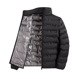 Veste de style trench-coat classique, décontractée, chaude, épaisse, fermeture éclair, style vintage, imperméable, pour homme - Product Image 3