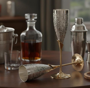 Vintage Premium Quality 12oz Hammered Copper <b>Wine</b> Glass Unique Style <b>Goblet</b> Chalice for Beer & Drinkware Use - Product Image 5