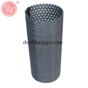 Tubo de malla filtrante perforado de acero inoxidable de orificio redondo, el más vendido, cilindro de filtro metálico - Product Image 4