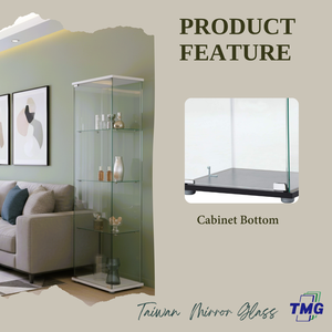 ตู้โชว์รถของเล่นกระจกนิรภัย TMG-G130 สไตล์โมเดิร์น สำหรับห้องรับประทานอาหาร ห้องนั่งเล่น บาร์ในบ้าน และทางเข้าบ้าน เฟอร์นิเจอร์ตกแต่งบ้าน - Product Image 4