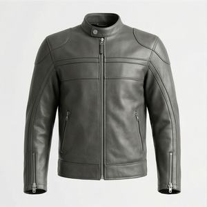 Veste de moto en cuir véritable pour homme de qualité supérieure, nouvelle arrivée, vestes de moto d'hiver, protections amovibles, personnalisables - Product Image 1