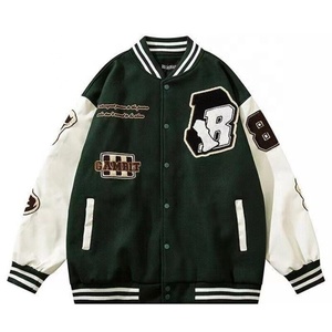 Customized OEM Wholesale Custom Logo Vintage 100% Wool Long Sleeve Varsity <b>Jacket</b> for Men's & Women Winter <b>Heated</b> Breathable - Product Image 1