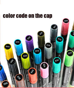 <span class=keywords><strong>Rotuladores</strong></span> de Pintura Acrílica de Doble Punta, Juego de Pinceles Finos y Flexibles, 12, 24, 36 Colores <span class=keywords><strong>para</strong></span> Pintar sobre Roca - Product Image 2