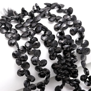 Natural Black Spinel Faceted Pear Shape Loose Gemstone <b>Beads</b> Wholesale Bulk Crystal <b>Beads</b> For Jewelry Making DIY Crafts Supplies - Product Image 6
