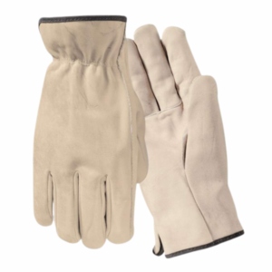 Heavy Duty Reflective Safety Cowhide Grain Leather Construction <b>Gloves</b> Adjustable Wristlet CE Certified Abrasion Resistant <b>Glove</b> - Product Image 1