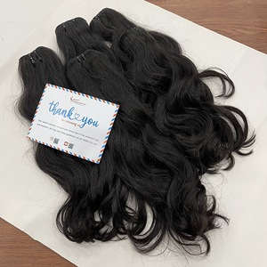 Paquete de cabello ondulado natural de trama de cabello crudo 100% extensiones de cabello humano vietnamita - Product Image 5