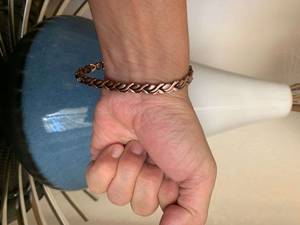 Woven Design <b>Copper</b> Jewelry Healing Inspired Stylish Bracelet Boho Fashion Rustic Charm Modern Lightweight Cuff <b>Copper</b> Fashion - Product Image 2