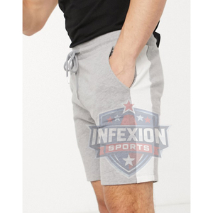 Shorts Bermuda en Coton Gris pour Homme, Taille Mi-Haute, Cordon Élastique, Style Décontracté avec Poches, Tissu Tricoté Respirant - Product Image 5