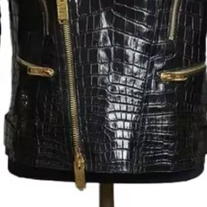 Good Selling Durable Genuine Leather Stand Collar Hooded <b>Jacket</b> for <b>Men</b> OEM/ODM Custom Services Wholesale Price Quilted <b>Jackets</b> - Product Image 5